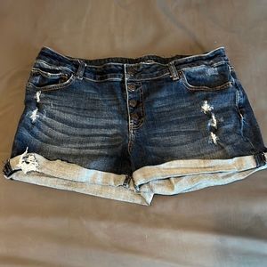 4 button Jean shorts